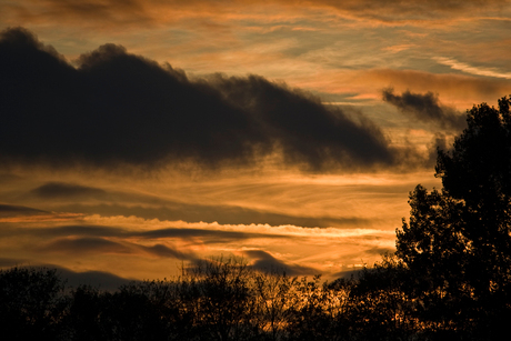 ondergaande zon