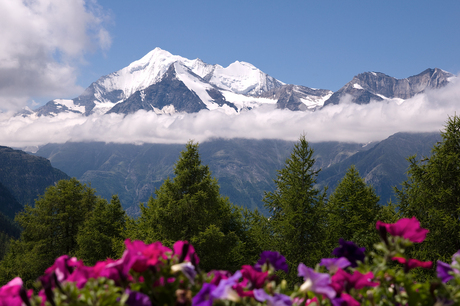 Mountain in the sun