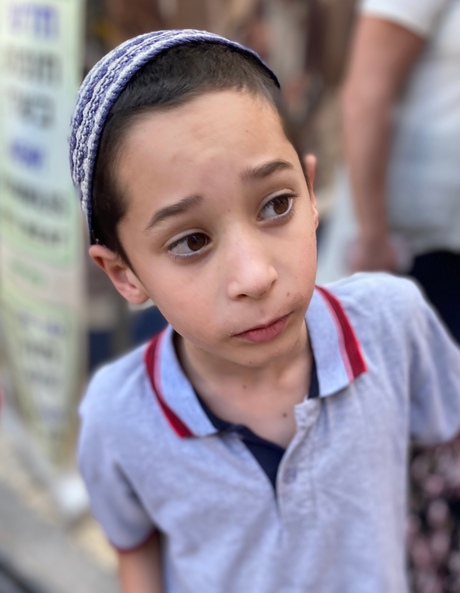 De blik van een Joodse jongen