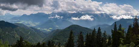 Uitzicht van de Trattberg Oostenrijk