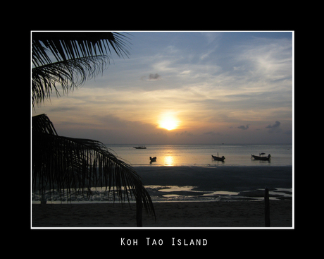 Zonsondergang in Thailand