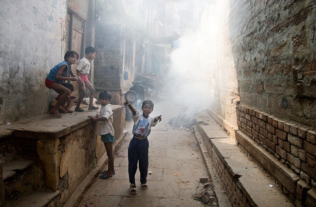 Alley nearby Manikarnika Burning Ghat