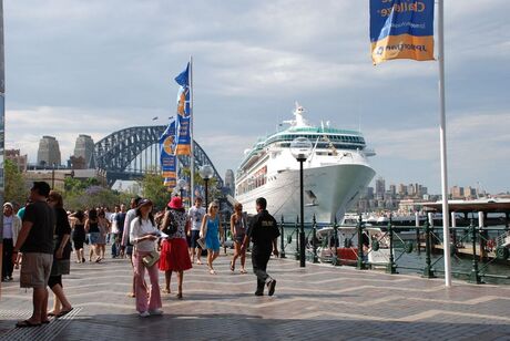 Bootje in de haven Sydney