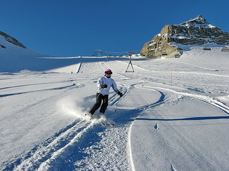 perfecte wintersport omstandigheden