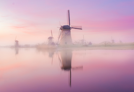 Zonsopkomst Kinderdijk