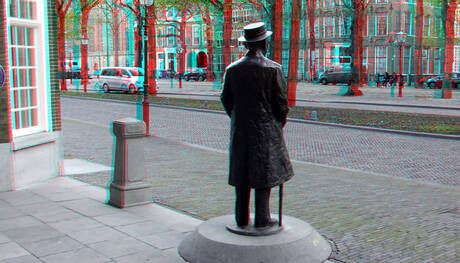 Lange Voorhout Den Haag 3D anaglyph