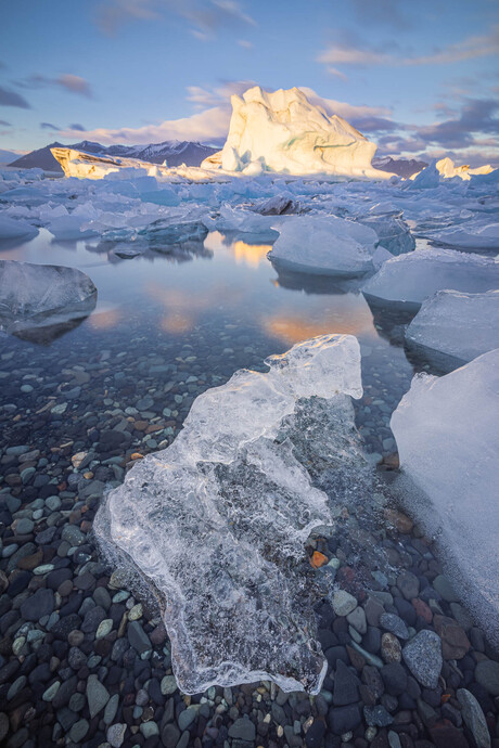 Jökulsárlón ijsschotsenmeer in IJsland