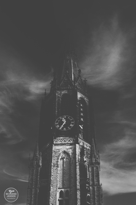 Storm around the church.