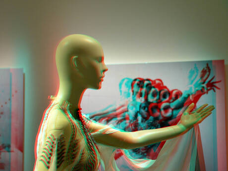Iris van Herpen Kunsthal Rotterdam 3D anaglyph Nikon D7000