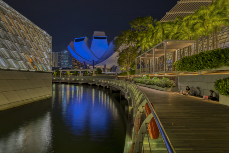Mooie nacht in Singapore 