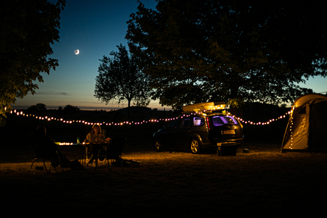 Lichtjes op de Camping