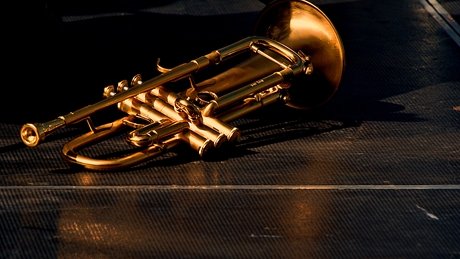 Close-Up van muziekinstrument in rust