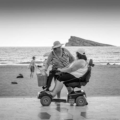 Straat/strandbeeld Benidorm