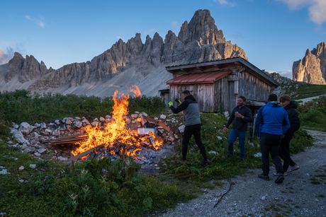 Zonsondergang en avondplezier in Italië, Dolomieten