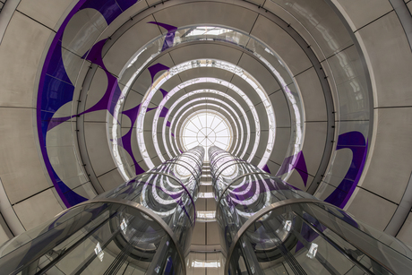 Omhoog kijken in Brussel