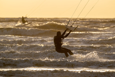 Kite surfers