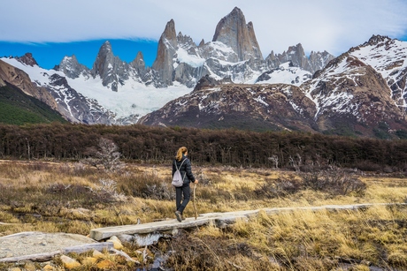 Hiker in El Chalten - Patagonië