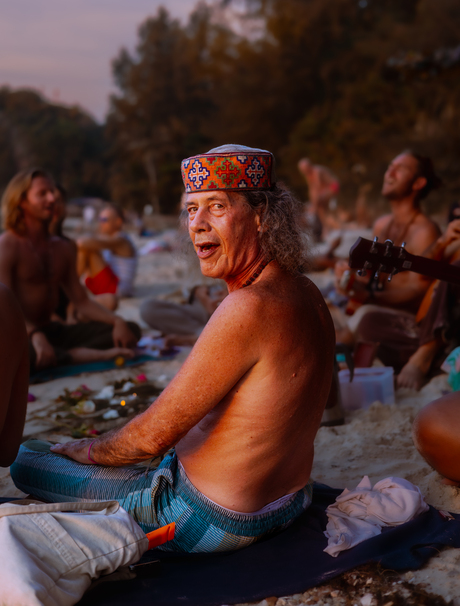Musician on the island