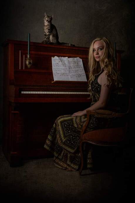the lady and her piano