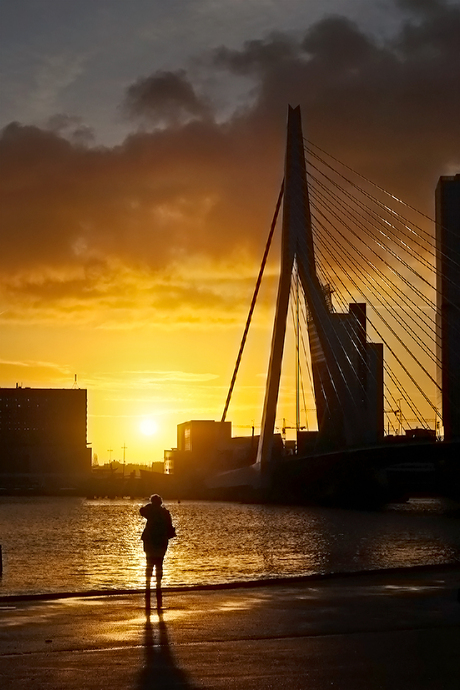 Sunrise in Rotterdam