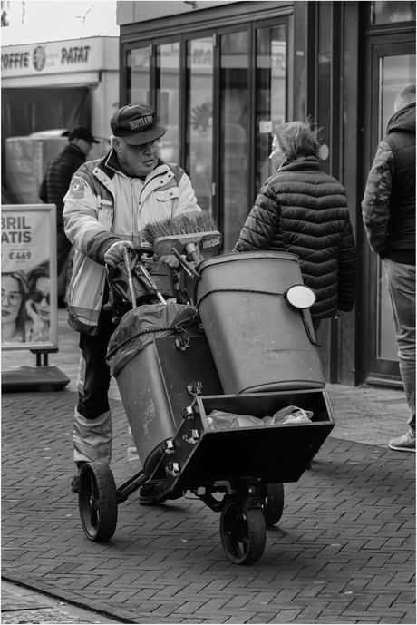 Straat schoonmaker