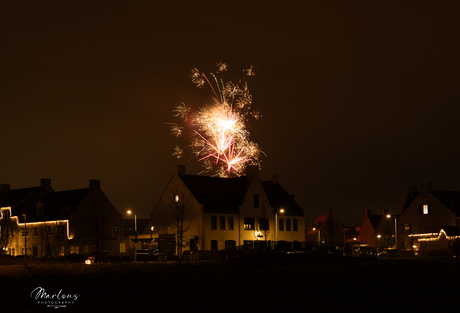 De start van oudjaarsavond