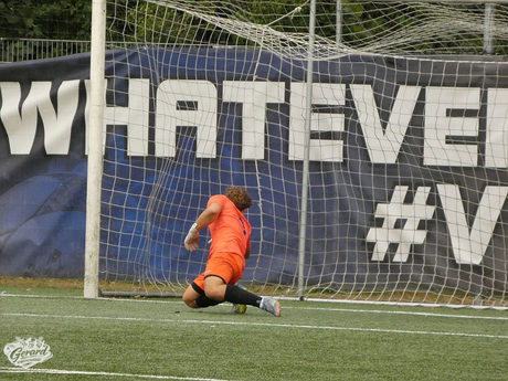 Keeper in actie