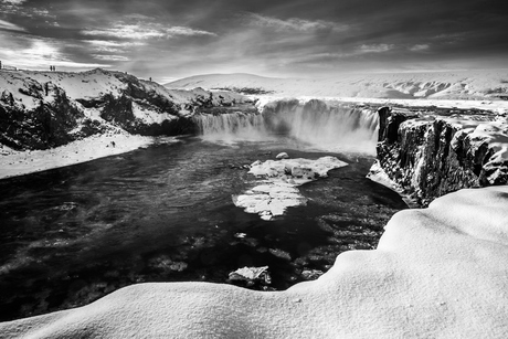 Godafoss in de winter