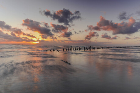 Storm bij t wad 