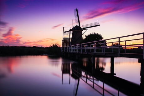 kinderdijk zonsondergang