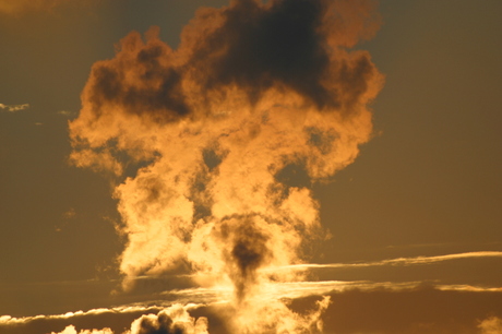 brandende zonsondergang