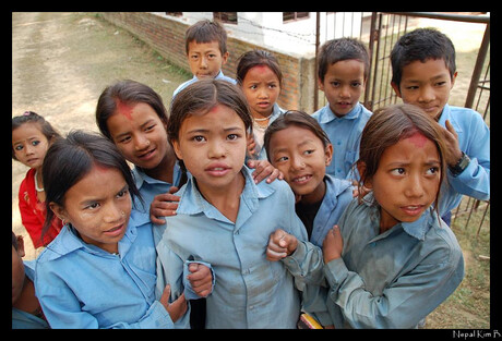 Nepal schoolkids