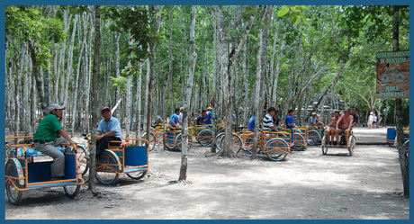 Fietstaxi's in Coba