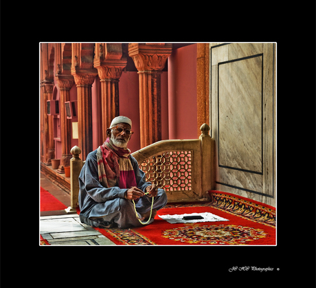 Portret in Agra Red Fort