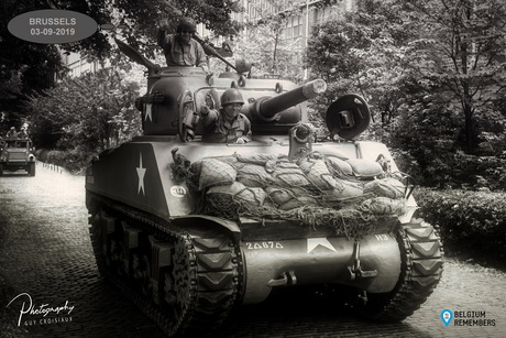Sherman Tank Brussels