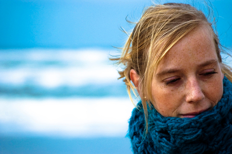 Wendy op het strand