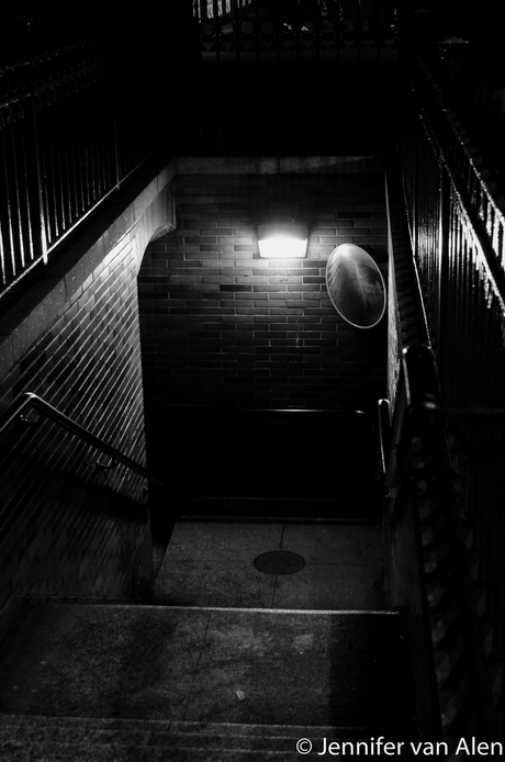 Stairway in the dark