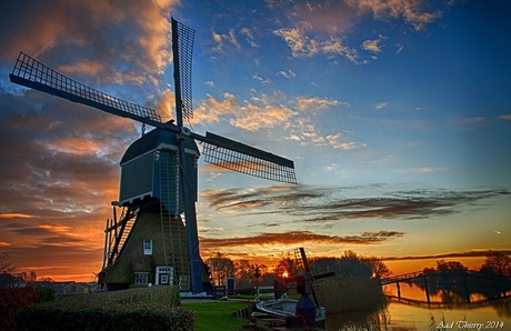 Molen de aan de Ammerse kade Brandwijk