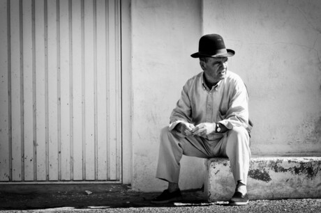 Oude man in Lanzarote