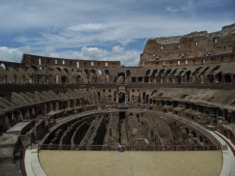 Colosseum van binnenuit gezien