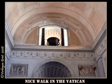 A nice walk in the vatican