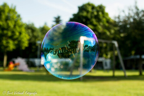 In a bubble.