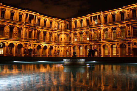 Het binnenplein v. Louvre