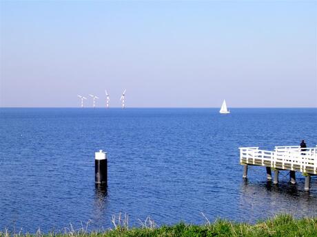 Medem-blik over het water.