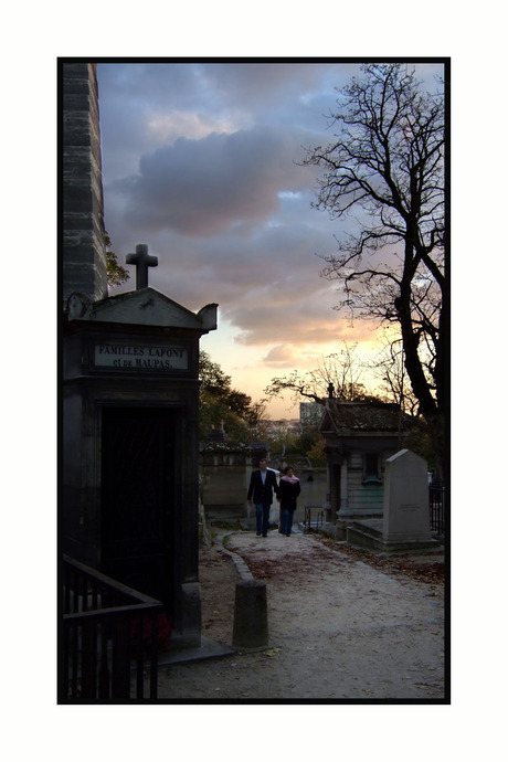 Bezoekers Père Lachaise