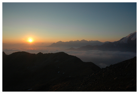 Zonsopkomst boven Vinschgau