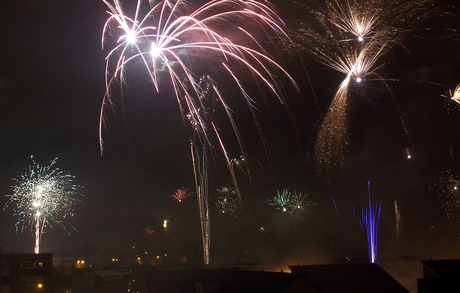 Vuurwerk boven Etten-Leur