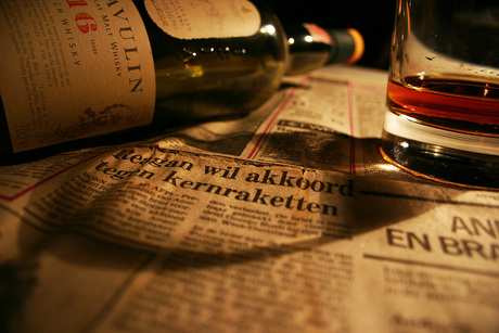 Whisky en Krant