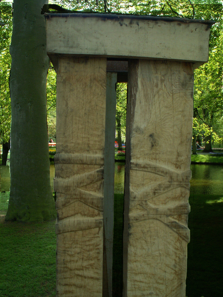 Kunst in keukenhof