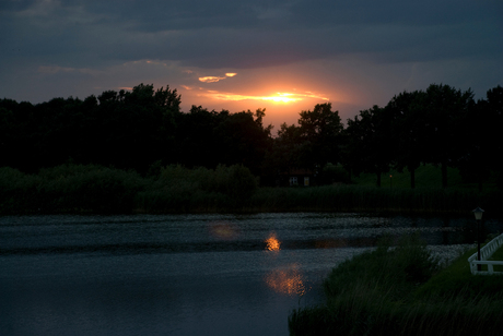 Zonsondergang in Heusden